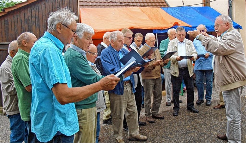 Sänger feiern ihren Treffpunkt