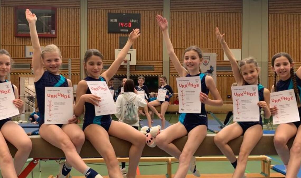 Stolz auf ihre Leistung: die D-Jugendturnerinnen des TV Mühlacker. Foto: privat