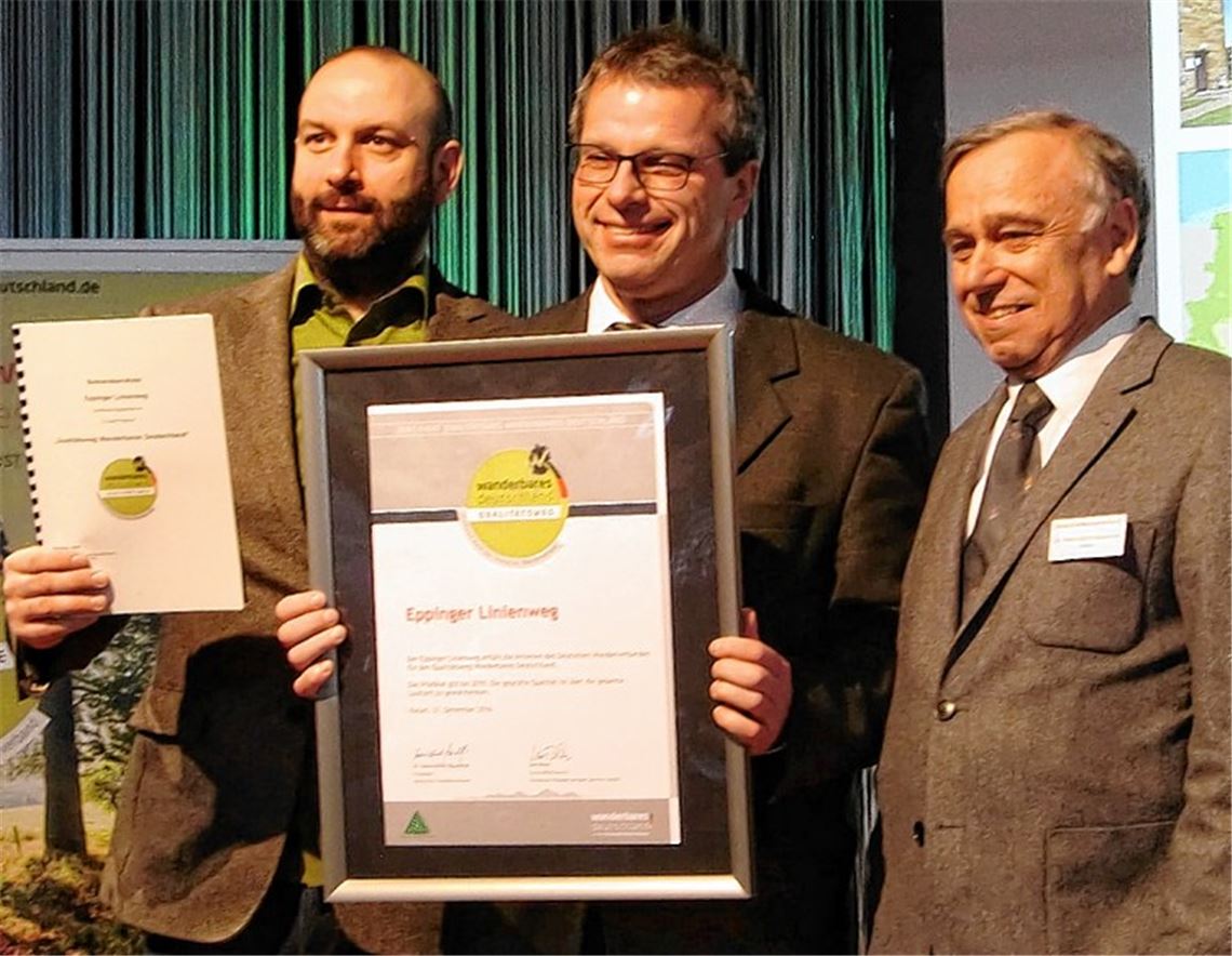 Eppinger-Linien-Weg ausgezeichnet