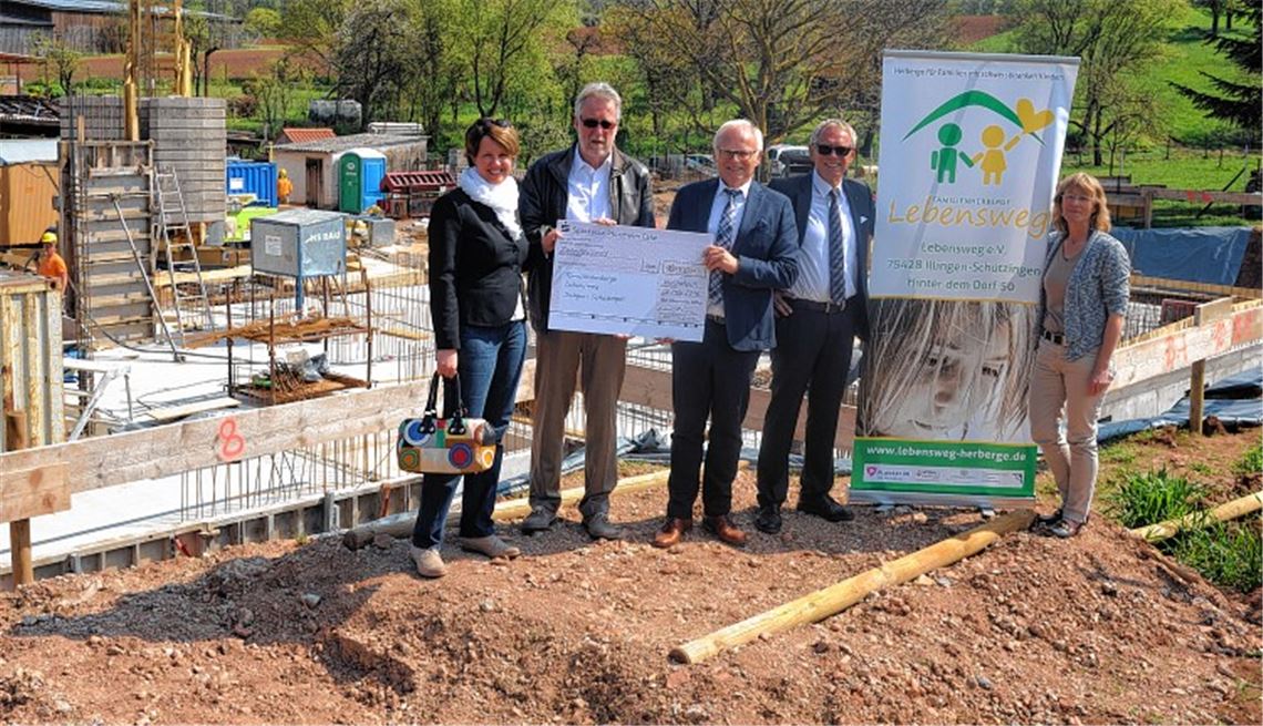 10000 Euro für Familienherberge Lebensweg