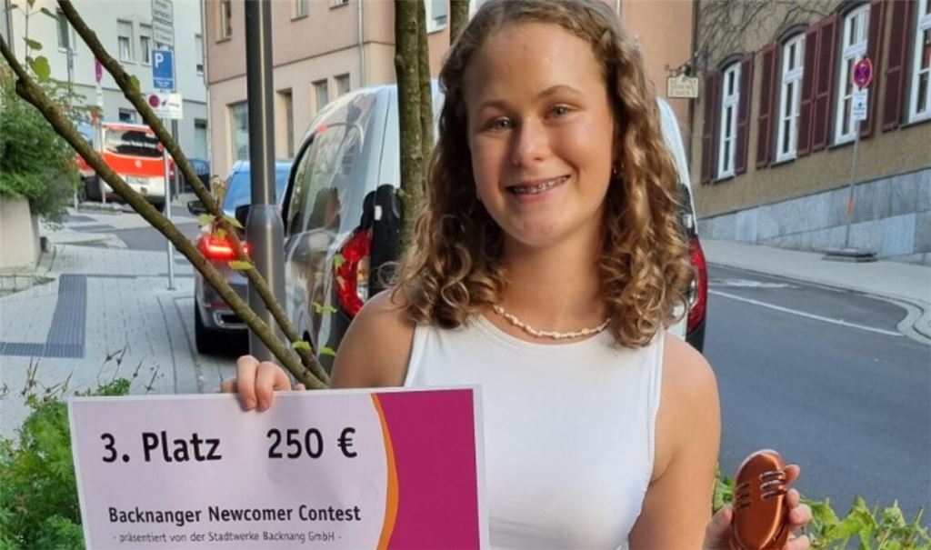 Strahlende Gewinnerin: Mia Kühner. Foto: privat