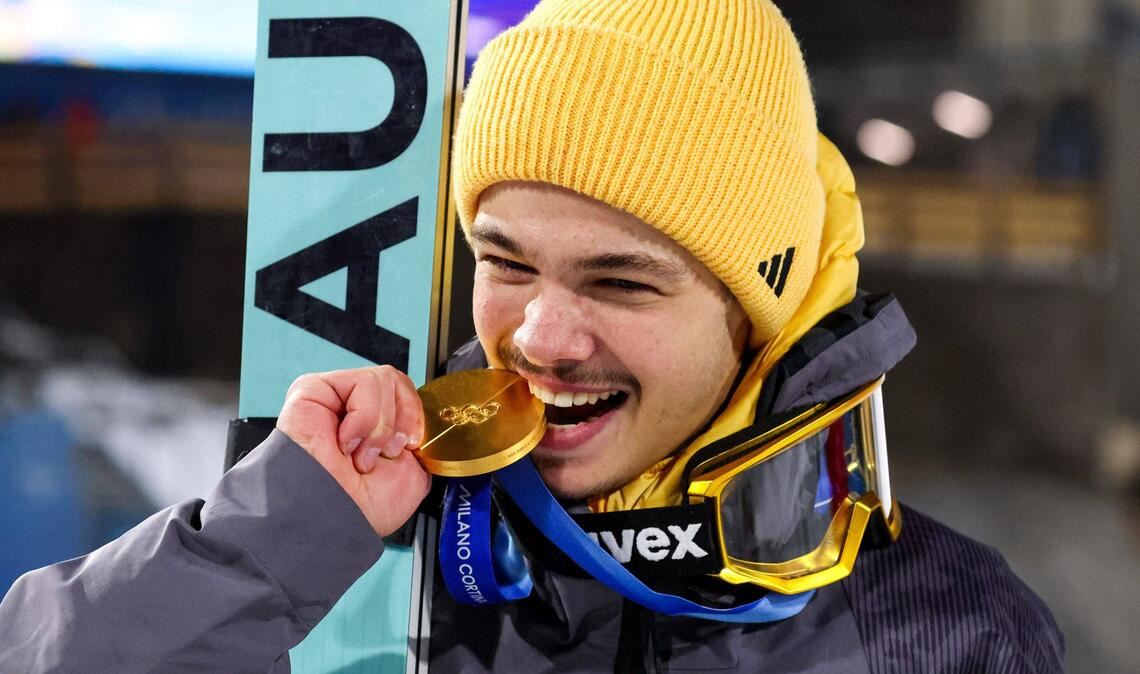 Strahlender Olympiasieger: Philipp Raimund