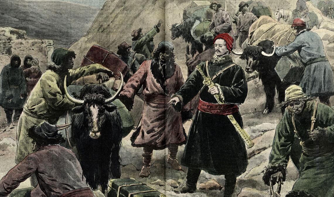 Sven Hedin war der erste Europäer, der in den Jahren 1905 bis 1908 in die tibetische Kailash-Region gelangte, zum heiligen See Manasarovar und zum heiligen Berg Kailash, dem Mittelpunkt der Welt nach der buddhistischen und hinduistischen Mythologie.