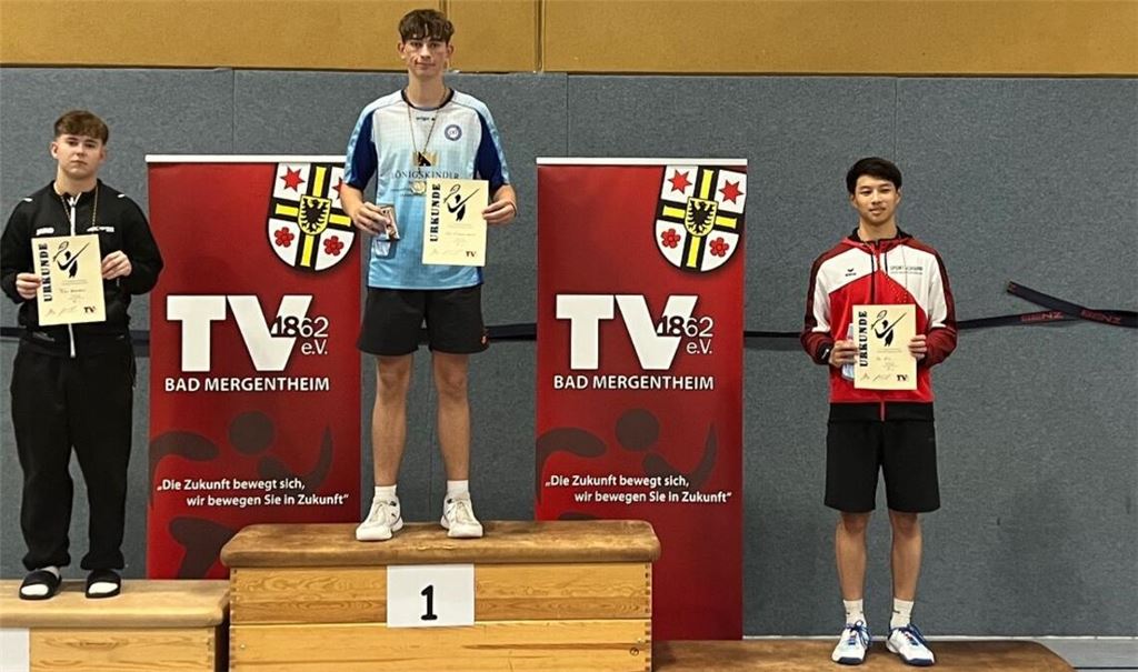 Sven Zimmermann holt in der Altersklasse U19 den Turniersieg. Fotos: privat