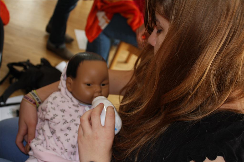 Sypridoula Ioannov mit Baby Domenica. (Foto: Goll)