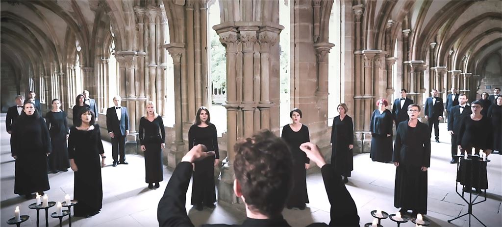 Szene aus dem Video, das im Herbst 2020 im Kloster Maulbronn entstanden ist. Foto: Screenshot