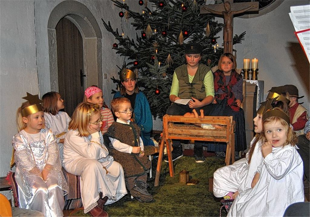 Szene des Krippenspiels. Foto: Haller