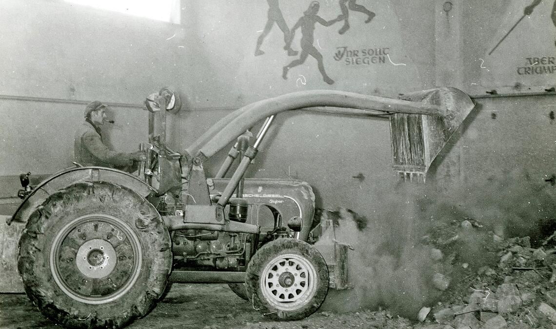 Szene des Wiederaufbaus im Jahr 1949. Foto: Stadtarchiv Mühlacker