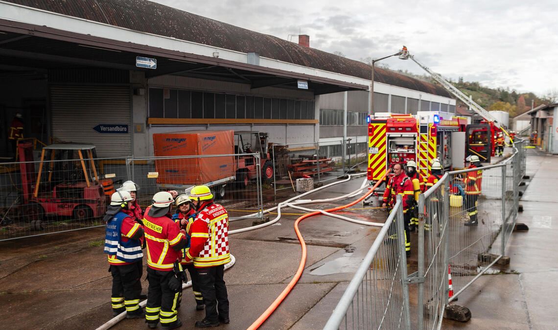 Szene vom Einsatz am Karfreitag auf dem MWK-Areal in Maulbronn. Foto: Fotomoment