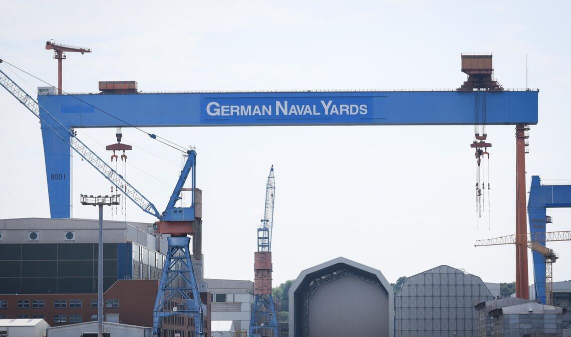 TKMS und German Naval Yards teilen sich eine Werftfläche in Kiel. (Archivbild)