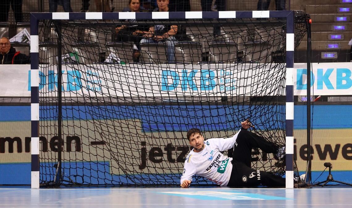 TVB-Torwart Daniel Rebmann konnte trotz Glanzparaden in der Schlussphase die Niederlage gegen Melsungen nicht verhindern.