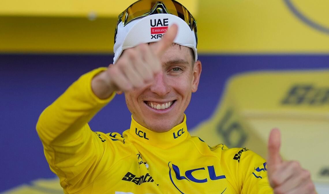 Tadej Pogacar führt weiter souverän das Gesamtklassement bei der Frankreich-Rundfahrt an.