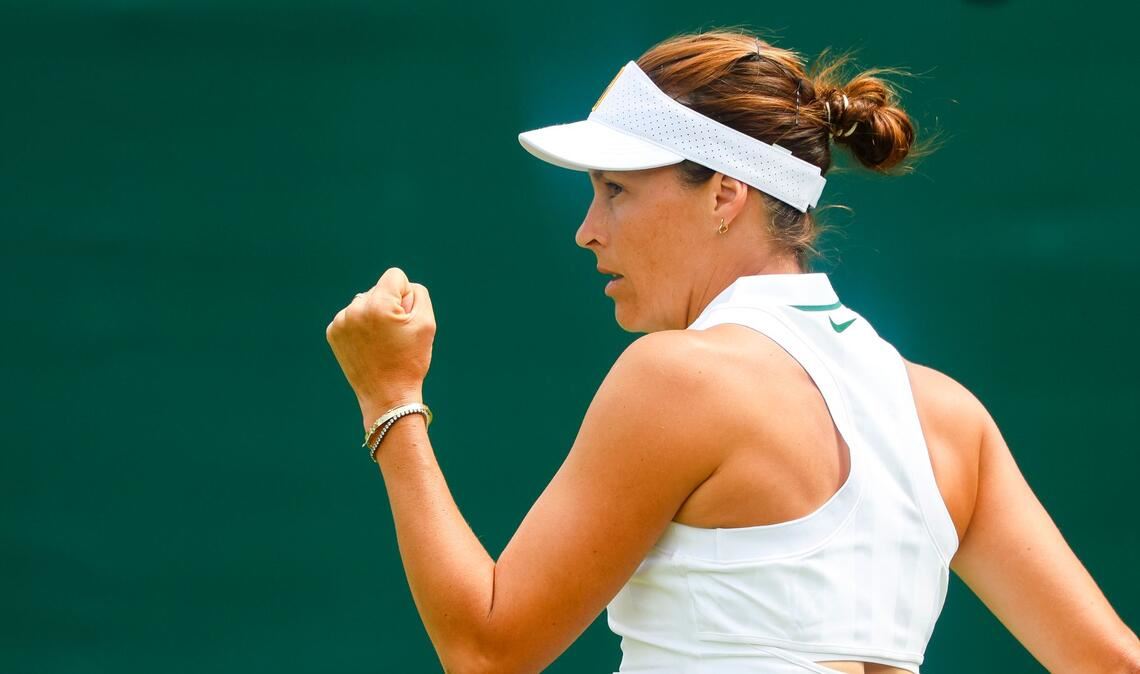 Tatjana Maria erreicht die zweite Runde von Wimbledon.