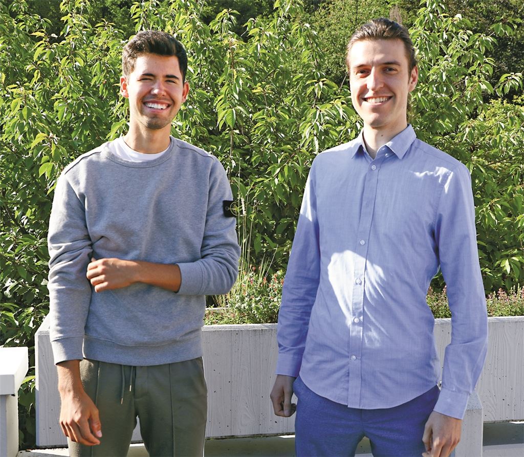 Tatkräftig: Luca Ockernahl (li.) und Tim Warzawa wollen ein Start-up gründen. Wewoda