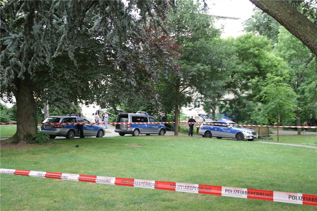 Tatort Benckiserpark. Foto: Eisemann