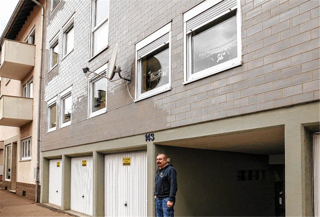 Tatort an der Gymnasiumstraße in Pforzheim. Foto: Hansen