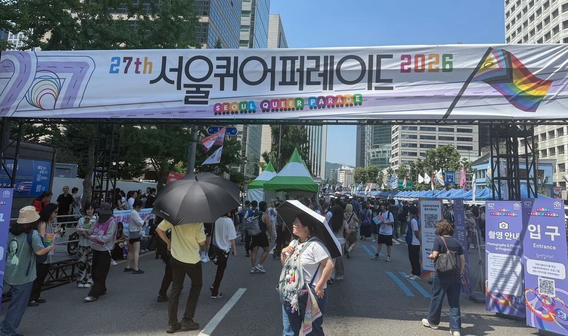 Tausende feiern am Samstag beim Queer Culture Festival in der koreanischen Hauptstadt.