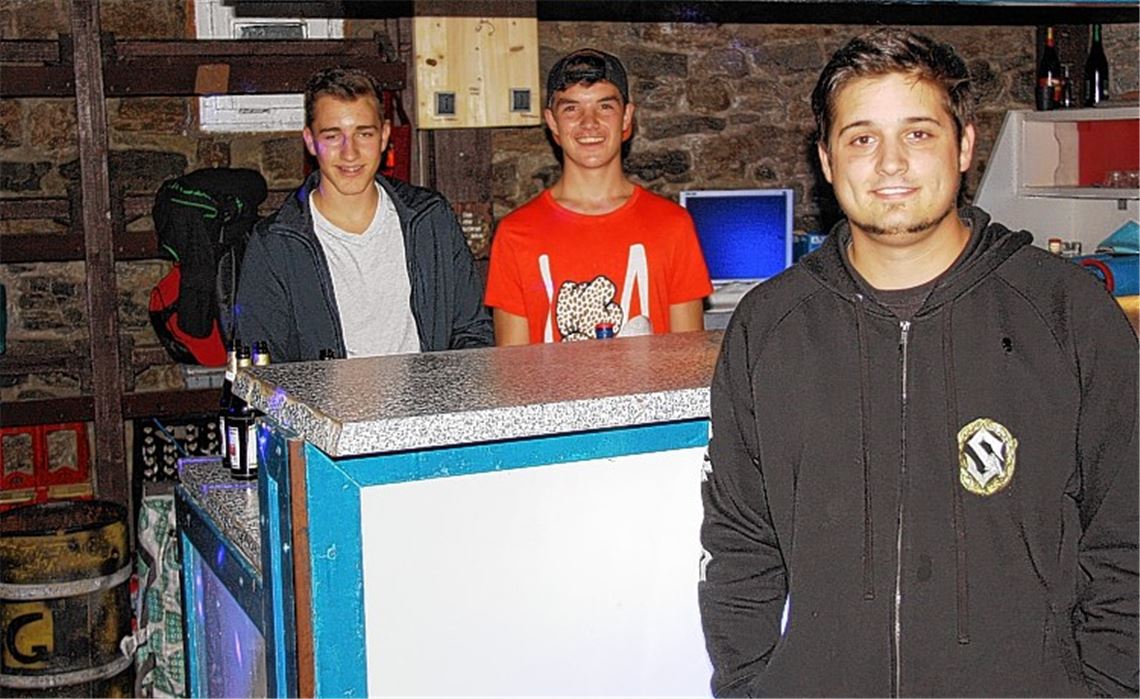 Team vom Jugendraum bedauert geringe Resonanz auf Angebot in Iptingen (v.li.): Paul Ebert (3. Beisitzer), Michael Schmid (1. Beisitzer) und Vorsitzender Mike Stradinger. Foto: Mummert