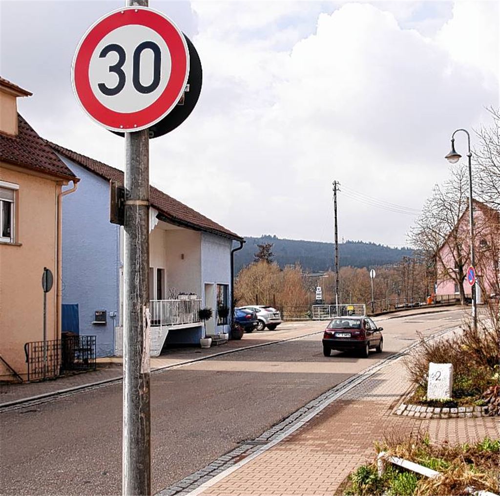 Tempo 30 in Lomersheim. 