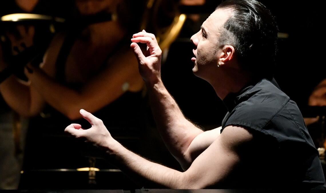 Teodor Currentzis bei der Arbeit, hier bei Proben in Salzburg.