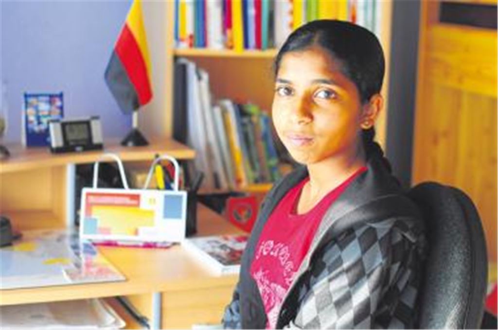 Thanaseela Thanabalasundaram, geboren in Sri Lanka, hat in Mühlacker eine neue Heimat gefunden. Am Theodor-Heuss-Gymnasium engagiert sie sich für soziale Projekte. Foto: Gollnow