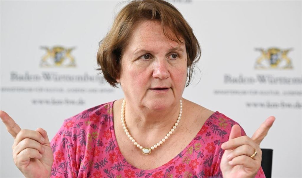 Theresa Schopper (Grüne) fällt das Bauministerium zu. Dort wird die Regierung künftig auch das Thema Sport verantworten. Die Entscheidung wirkt nicht unbedingt intuitiv nachvollziehbar. Foto: Bernd Weißbrod/dpa +++ dpa-Bildfunk +++