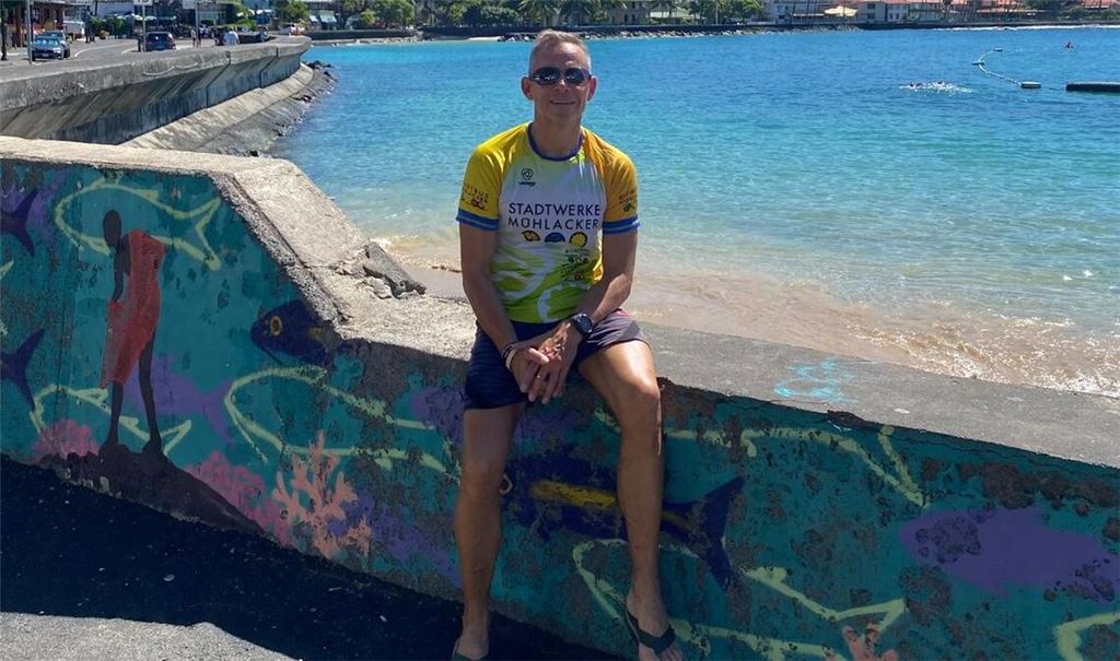 Thomas Fritsch ist bereits seit zwei Wochen auf Hawaii und bereitet sich auf seinen Start bei der Ironman-WM an diesem Samstag vor.
