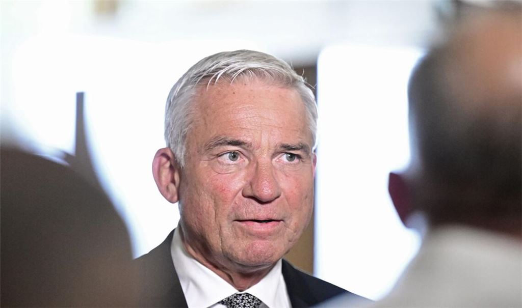Thomas Strobl (CDU), Innenminister von Baden-Württemberg, im Landtag. (Archivbild)