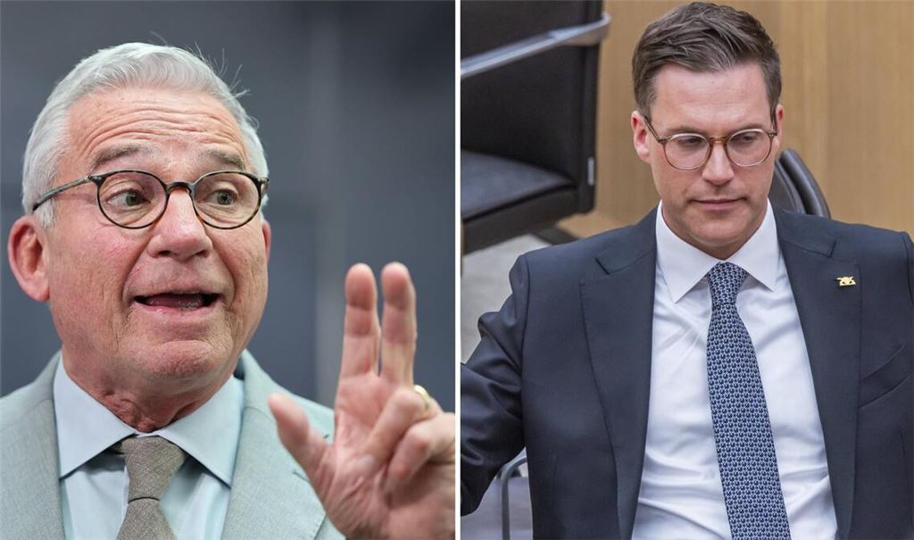 Thomas Strobl nimmt seine neue Rolle als Landtagspräsident sehr genau – zum Ärger von Manuel Hagel (Archivbilder).