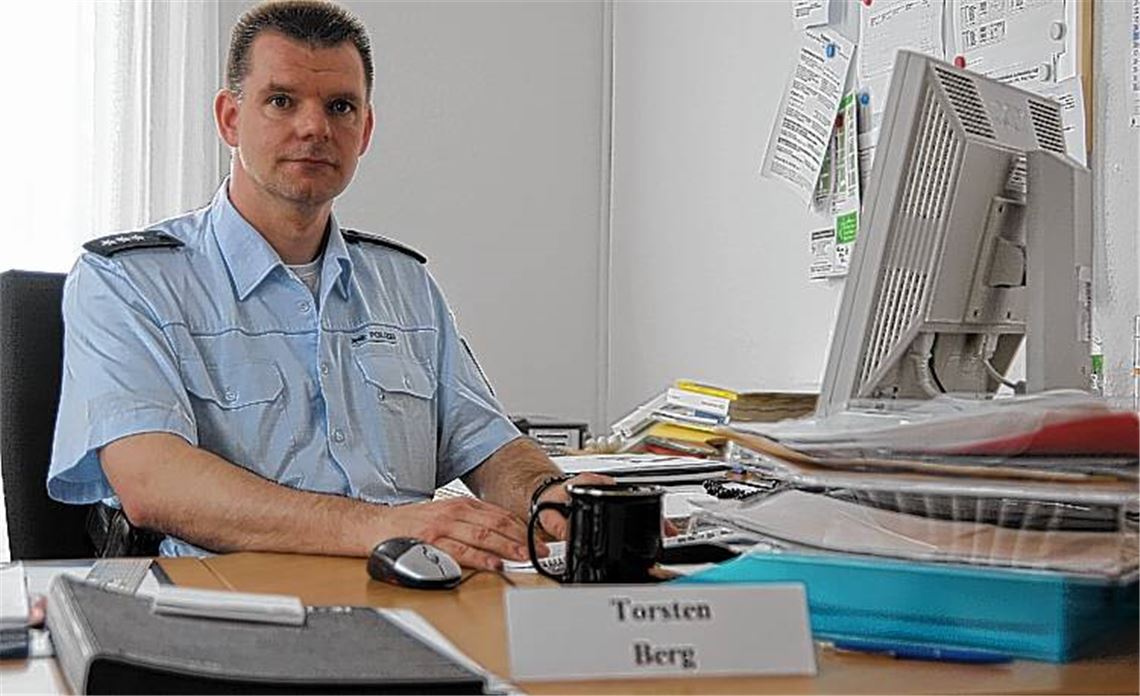 Thorsten Berg geht als neuer Chef des Illinger Polizeipostens motiviert an die Arbeit. 