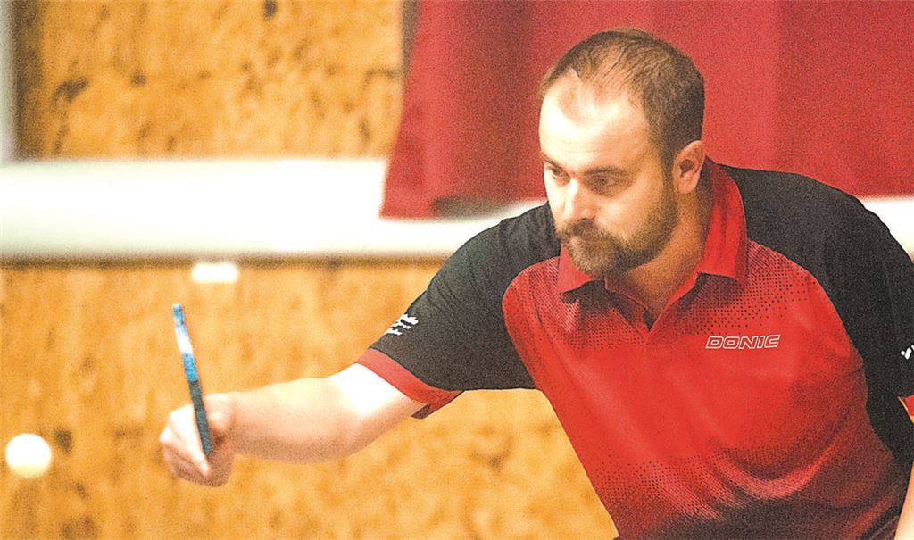 Timo Krauth gewinnt sein Einzel. Foto: Archiv