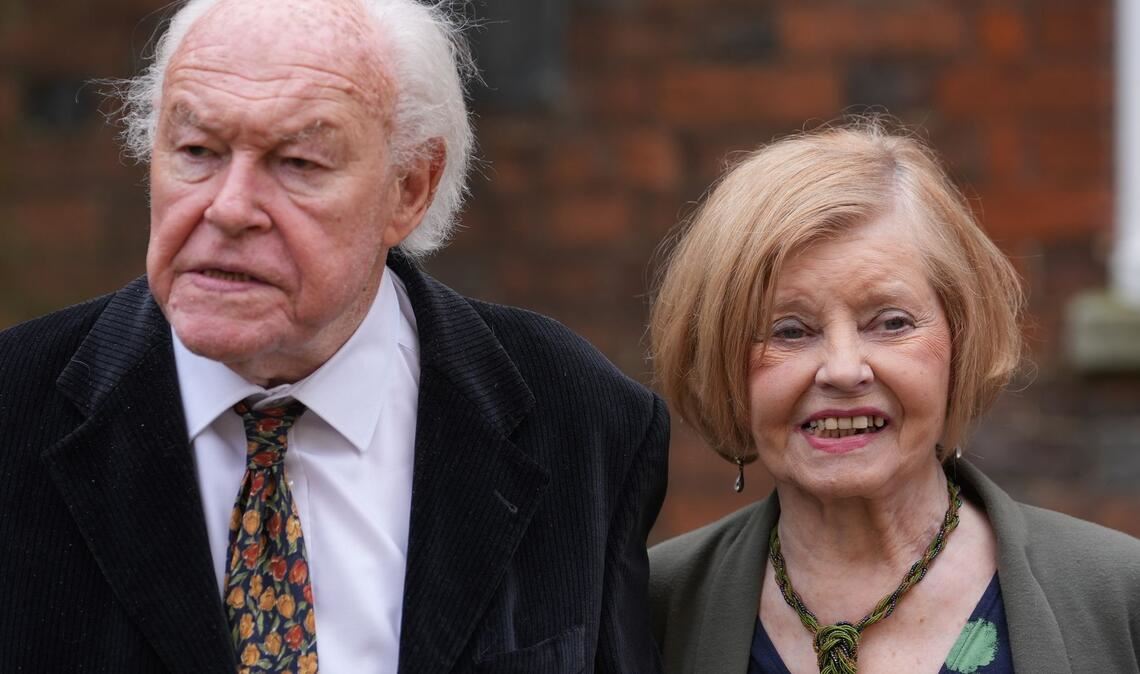 Timothy West und Prunella Scales im Mai 2024. (Archivbild)