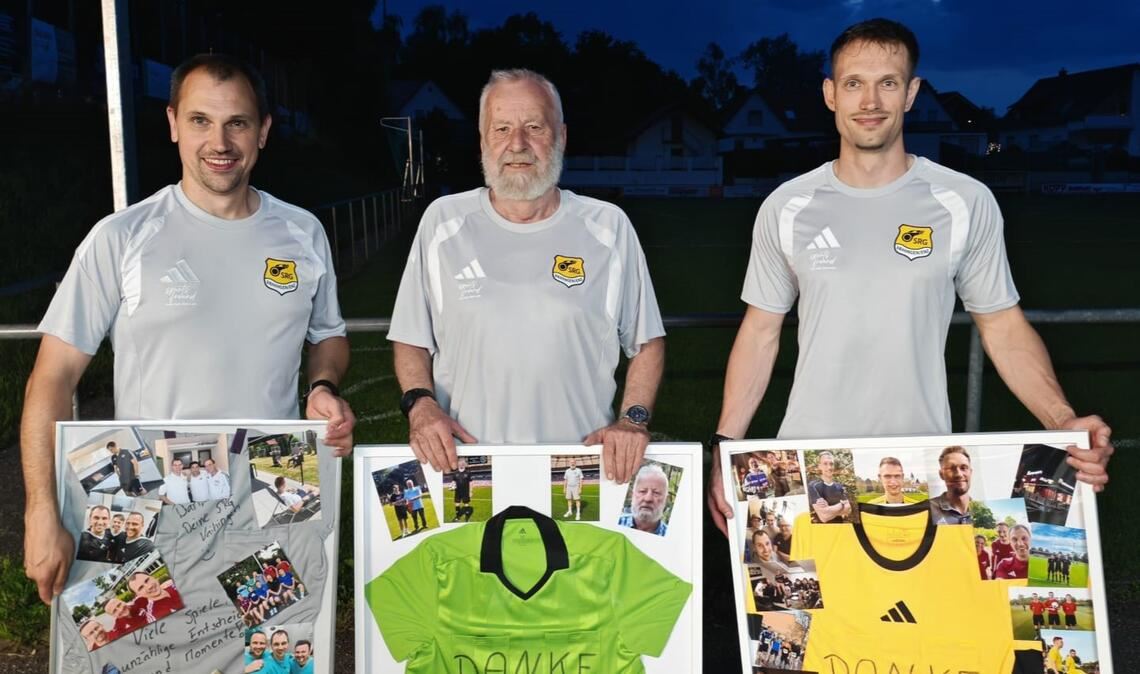 Tobias Lauber, Fritz Siegle und Tobias Lochmüller (v.li.) verabschieden sich. Foto: privat