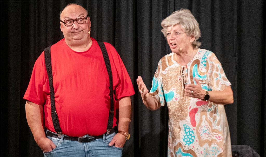 Traumpaar des schwäbischen Humors: „Die Kächeles“ sind zu Gast im Bürgersaal in Sternenfels. Foto: Fotomoment