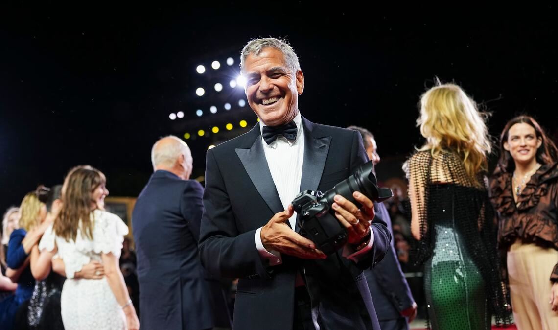Trotz Krankheit mit guter Laune: George Clooney.