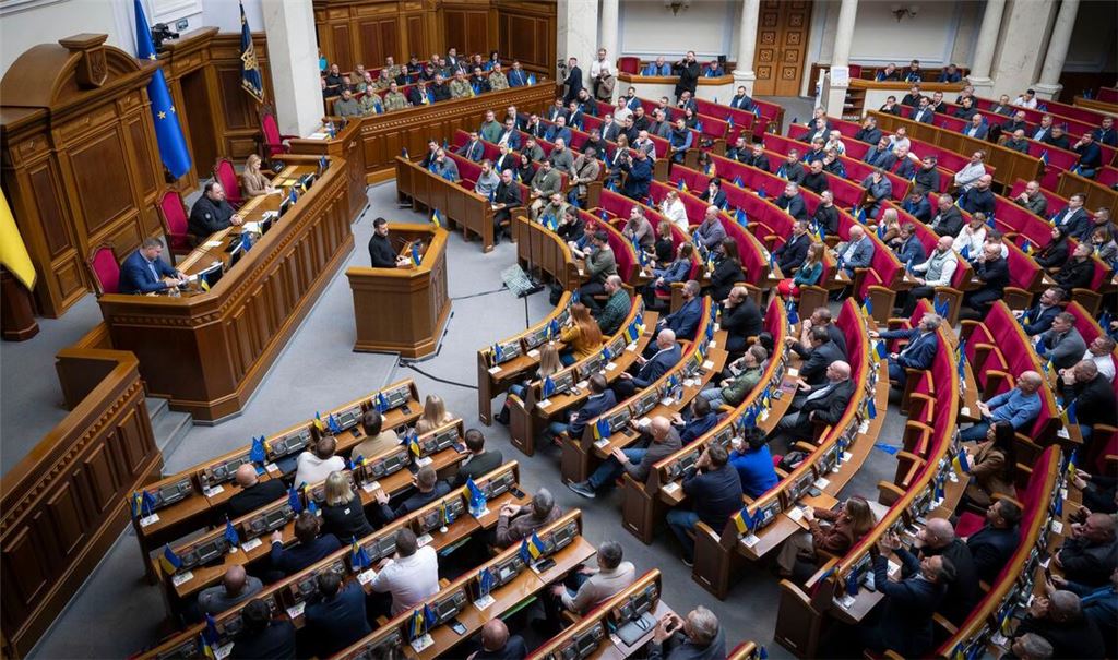 Trotz des laufenden Krieges tagt das ukrainische Parlament weiter. (Archivbild)