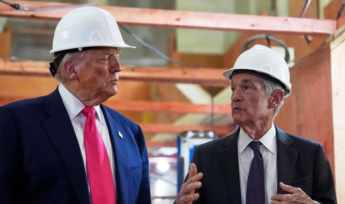Trumps Machtkampf mit der Fed - Muss Vorstand Cook gehen? Trump beleidigt seit Monaten Fed-Chef Powell, weil er nicht die Zinsen senkt. (Archivbild)
