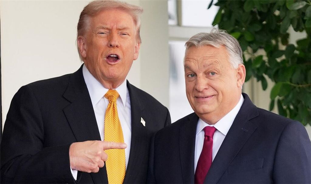 Trump betont bei Treffen immer sein gutes Verhältnis zu Orban. (Archivbild)