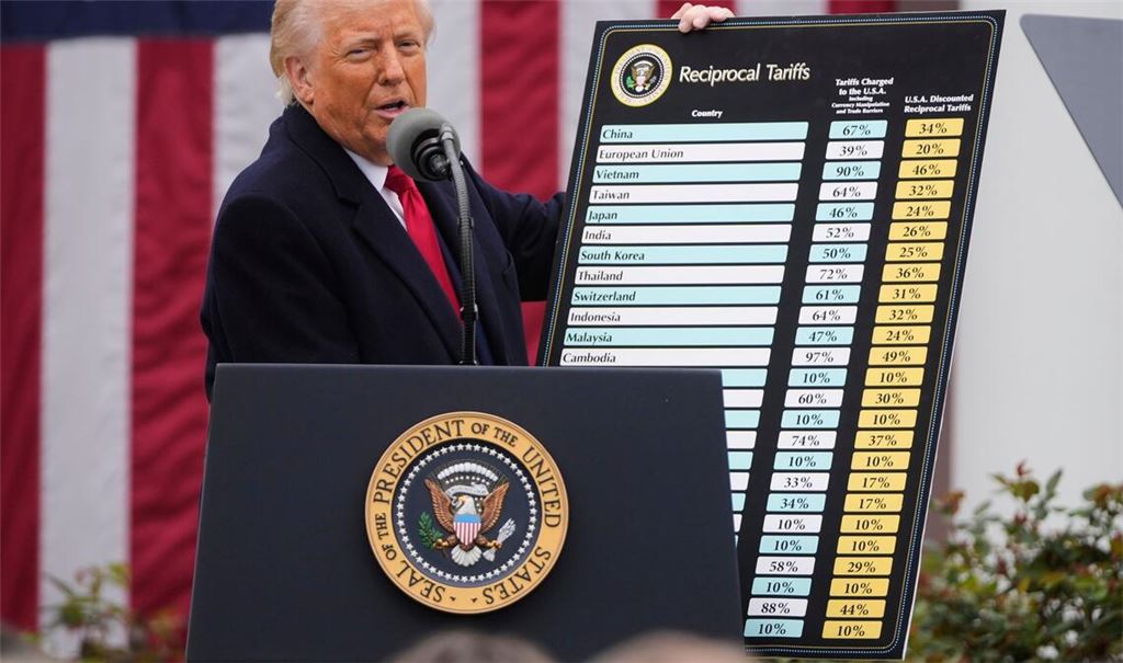 Trump hatte im April 2025 international neue Zollhöhen angekündigt. (Archivbild)