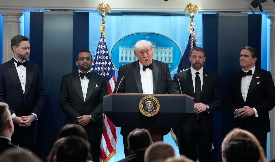 Trump rief nach dem Vorfall zu Versöhnung auf.