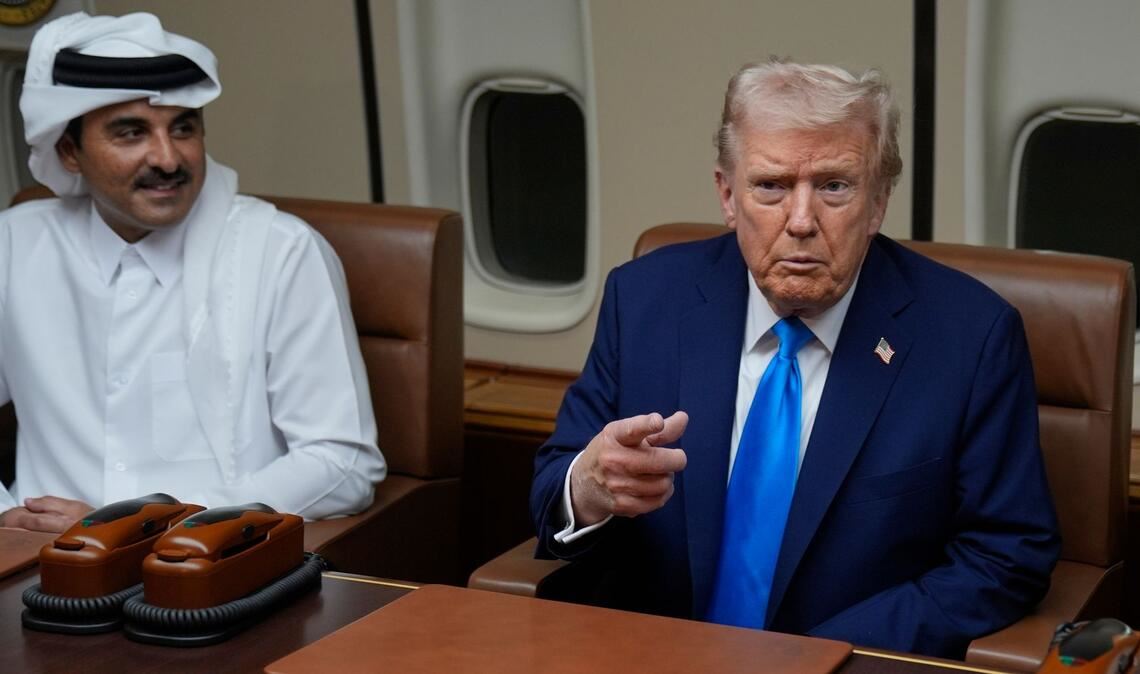 Trump stellte beim Tankstopp in Katar einen baldigen Einsatz der geplanten internationalen Friedenstruppe (ISF) für den Gazastreifen in Aussicht.