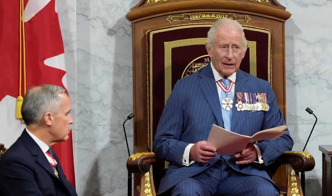 Trumps Sticheleien in Richtung Kanada dürften dem britischen König kaum gefallen. (Archivbild)