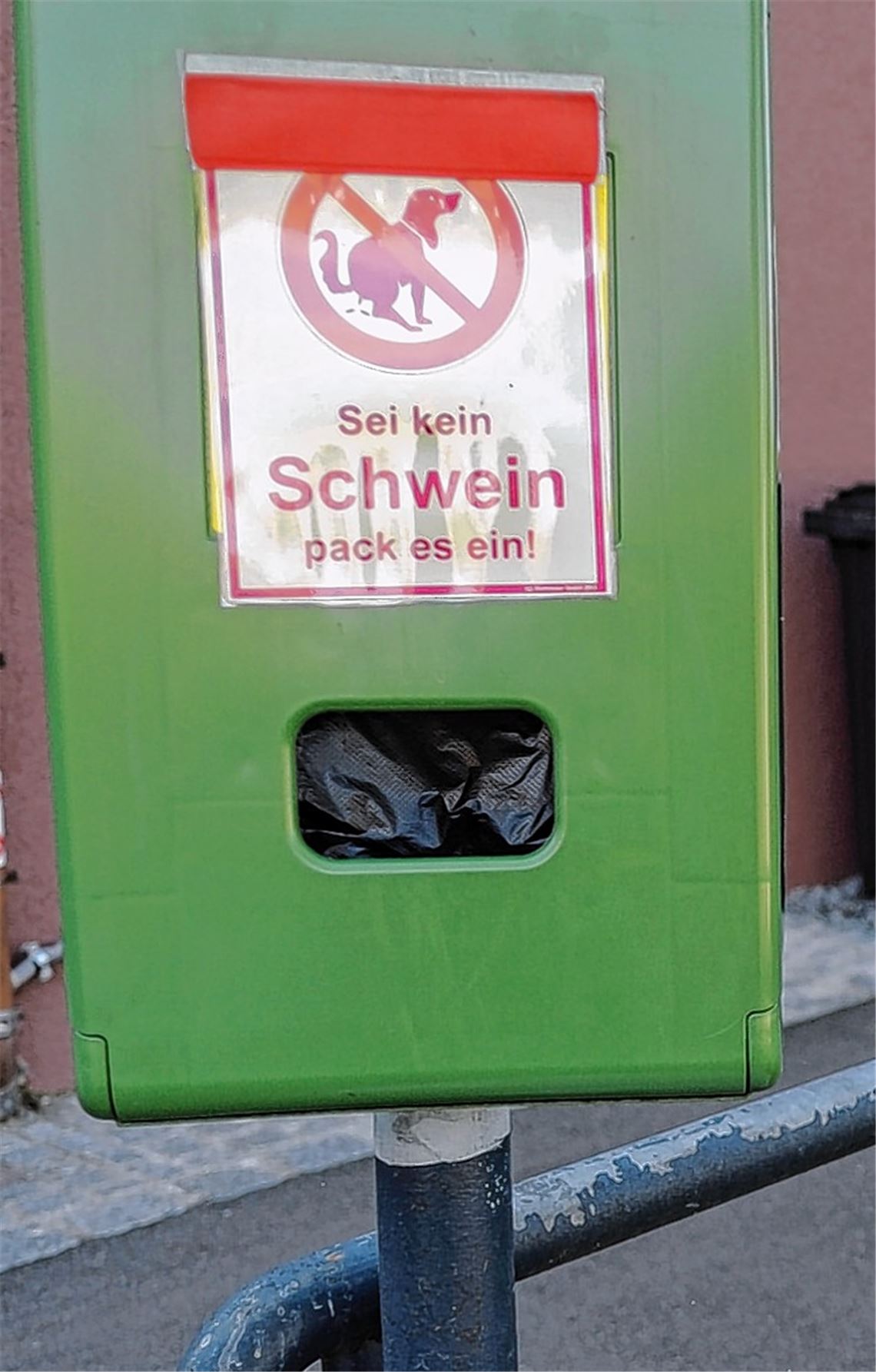 Hundehaufen liegen am Fußweg