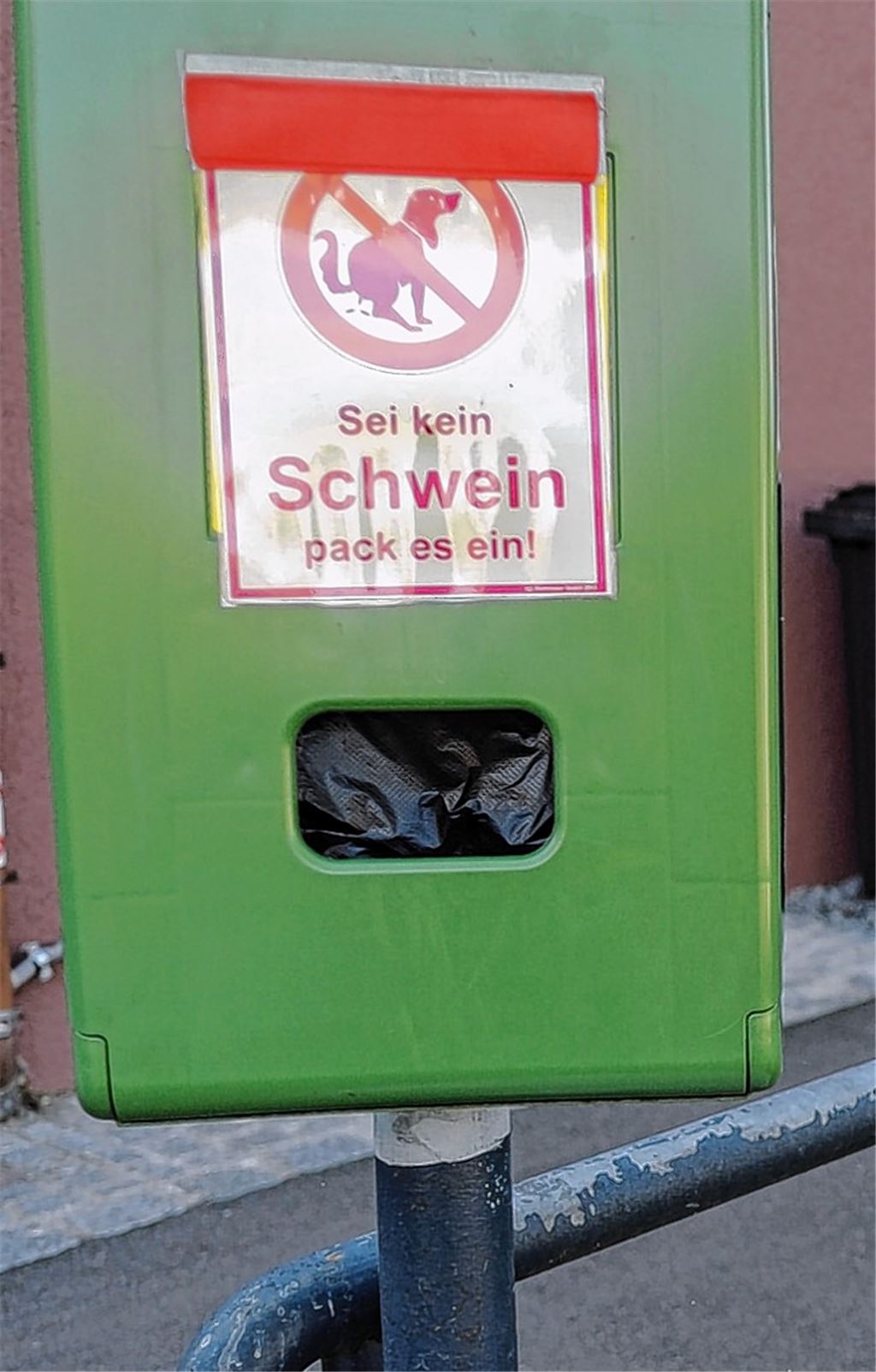 Hundehaufen liegen am Fußweg