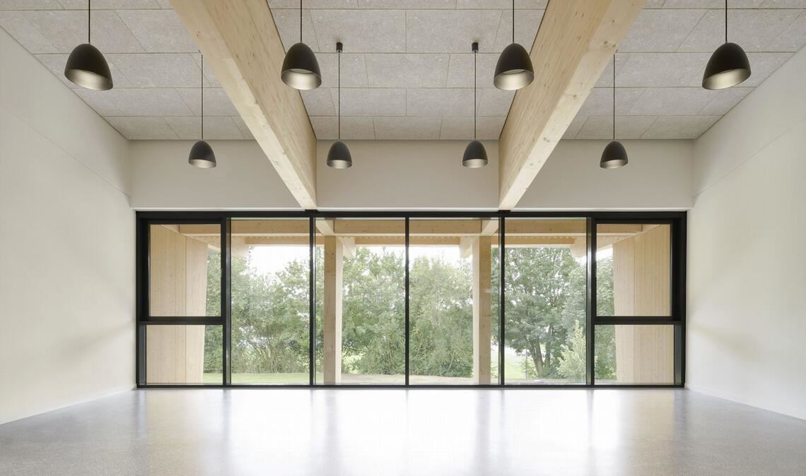 Turnen und Feiern mit Aussicht auf Grün. Für den Umbau der Mehrzweckhalle haben Architekten aus Stuttgart schon wieder eine Auszeichnung gewonnen.