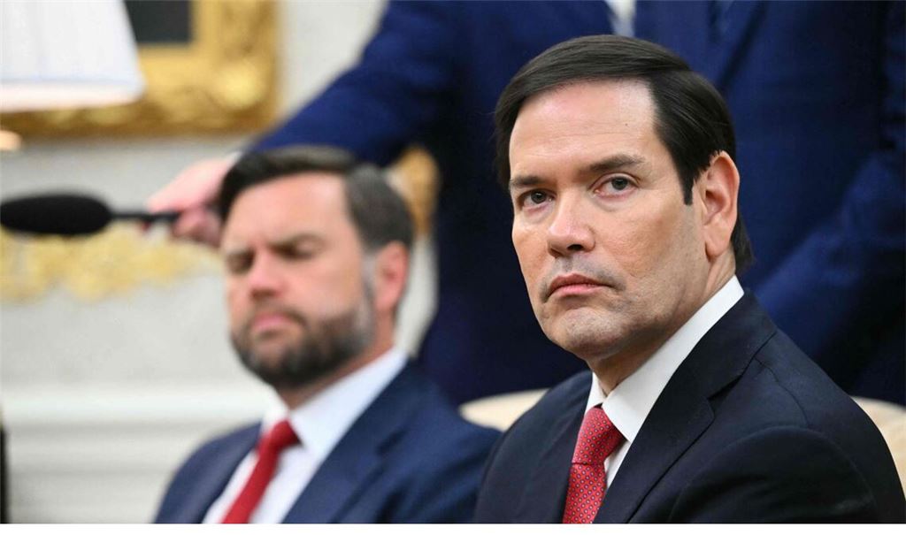 US-Außenminister Marco Rubio (re).