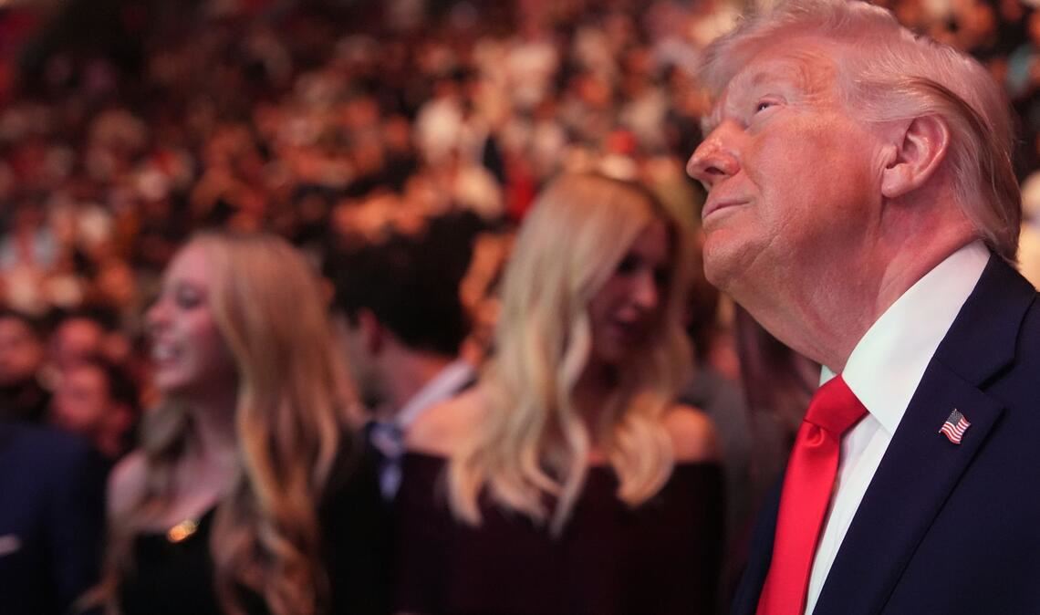 US-Präsident Donald Trump besucht die UFC-Veranstaltung in Miami.