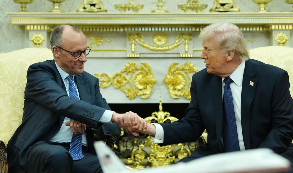 US-Präsident Donald Trump  empfängt Bundeskanzler Friedrich Merz (CDU) im Weißen Haus.