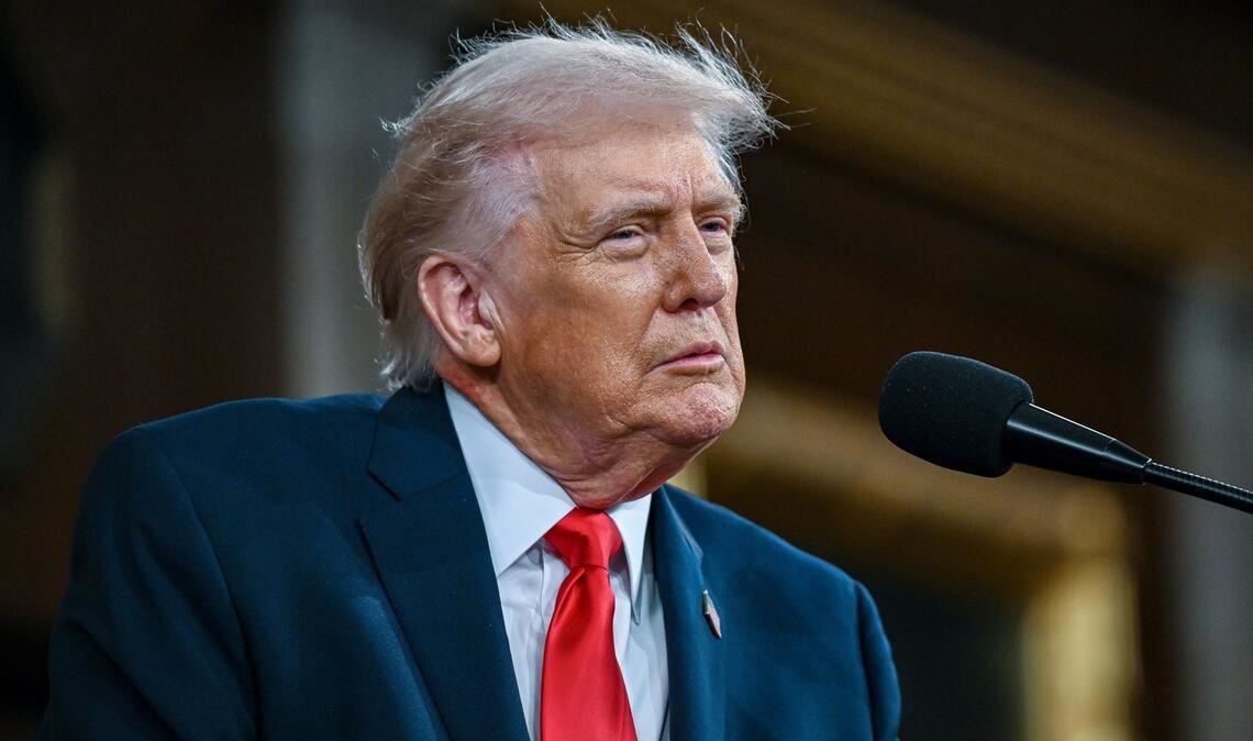 US-Präsident Donald Trump sparte bei seiner Rede nicht mit Eigenlob.