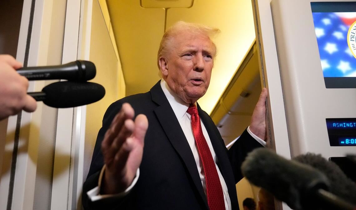 US-Präsident Donald Trump spricht sich für ein Einfrieren des Frontverlaufs aus.